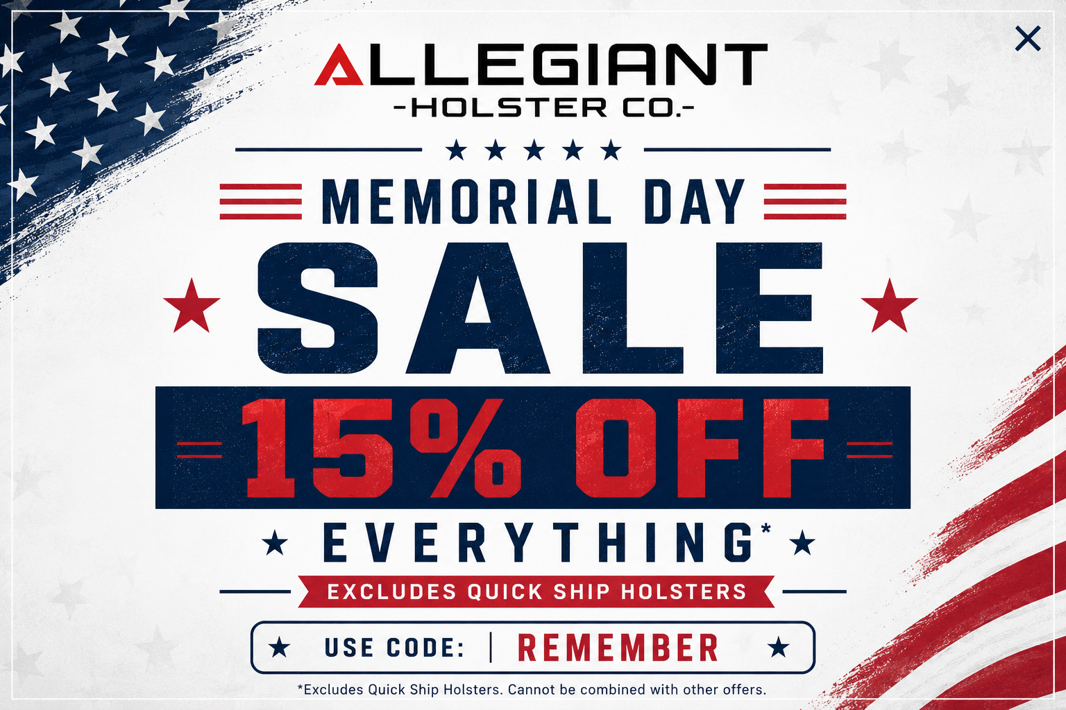 Memorial Day Sale