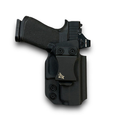 TEGE Tactical OWB Paddle Holster For Glock 43/43X/48 & MOS Models – Black Polymer, Adjustable Cant, Right Hand