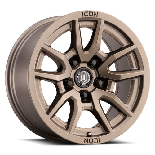 Main image for ICON Vector 5 17x8.5 5x150 25mm Offset 5.75in BS 110.1mm Bore Bronze Wheel Main image for ICON Vector 5 17x8.5 5x150 25mm Offset 5.75in BS 110.1mm Bore Bronze Wheel