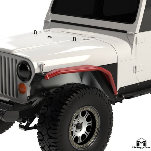 6" Overline Tube Flare, Pair, CJ-5, CJ-7, CJ-8