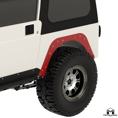 Rear Flare Mounting Plate, Pair, CJ-5/CJ-7 Mod Cut