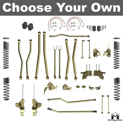 Jeep JK Wrangler 5.5" 4-Link, Bolt-On Long Arm Suspension & Lift Kit