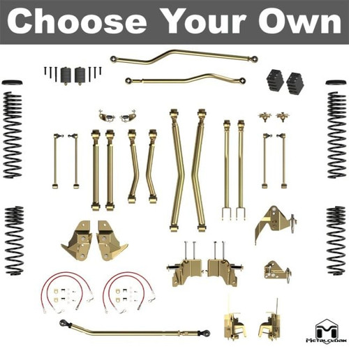 Jeep JK Wrangler 5.5" 4-Link & DB3, Bolt-On Long Arm Compound Suspension & Lift Kit
