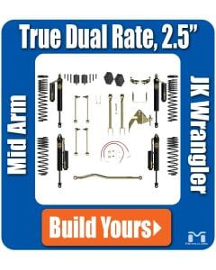 Jeep JK Wrangler 2.5" True Dual Rate Lift Kit