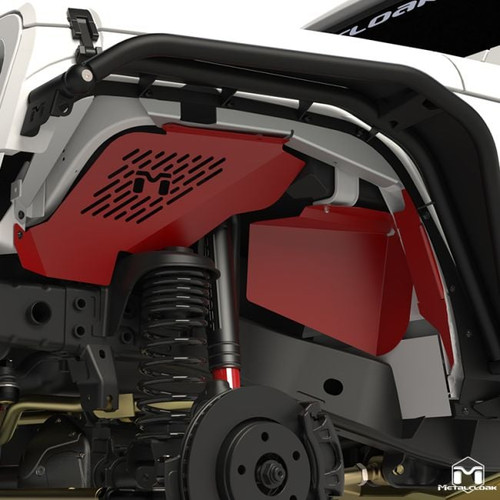 JK Vented Aluminum Replacement Inner Fender Set