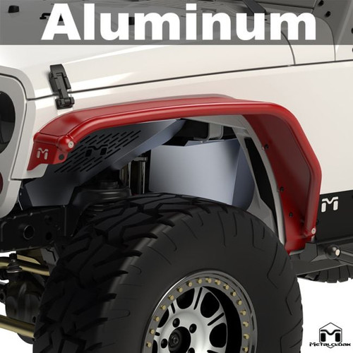 Aluminum Overland Tube Fenders, JK Wrangler, Front
