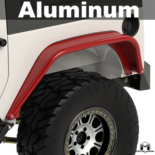 Aluminum Overland Tube Fenders, JK Wrangler, Rear