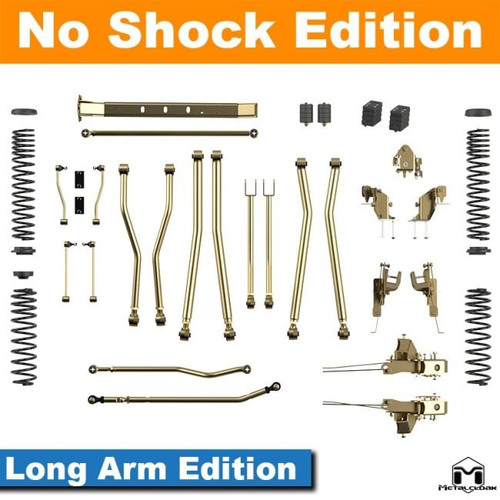 Jeep JL Wrangler 4.5" 4-Link, Bolt-On Long Arm Suspension & Lift Kit, 4-Door