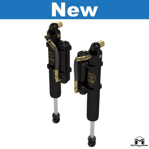 RockSport BLACK, 2.5"/3.5" JL Wrangler Adjustable Reservoir Shocks, Rear, Pair