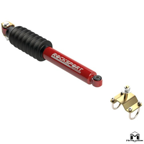 RockSport RED Steering Stabilizer Kit, JL Wrangler, JT Gladiator