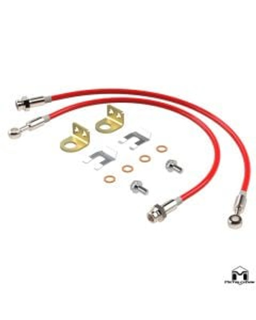 TJ/XJ Wrangler Replacement Brake Lines, Front 21"