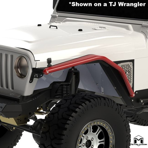 4" Arched Front Flare, Pair, TJ/LJ/YJ