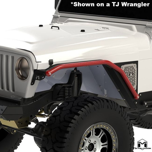 1 1/2" Overline Rub Rail, Pair, TJ/LJ/YJ