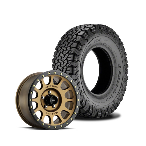 Method 305 17x8.5 Bronze 5x5 | BFG 315/70R17 All Terrain KO2 | Mounted & Balanced