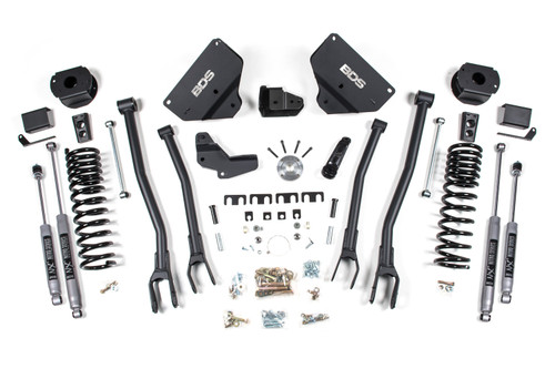 4 Inch Lift Kit W/ 4-Link | Ram 2500 W/ Rear Air Ride (14-18) 4WD | Diesel