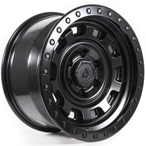 Main image for 17x9 Arena A112 Gunner Satin Black Wheel 5x5 (-12mm)