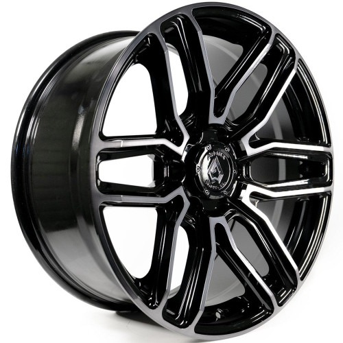 Main image for 22x10 Arena A111 Supreme Glossy Black Brushed DDT Face Clear Wheel 6x135 (-18mm)