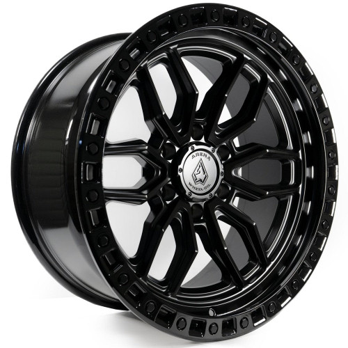 Main image for 17x9 Arena A109 Hustle Satin Black Center Glossy Black Lip Wheel 6x5.5 (-12mm)