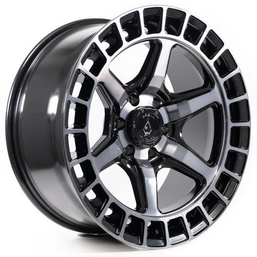 Main image for 17x9 Arena A107 Torque Glossy Black Machined DDT Face and Lip Wheel 6x5.5 (1mm)