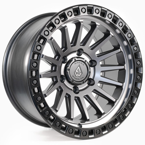 Main image for 20x9 Arena A101 Mesa Satin Gunmetal Center Satin Black Lip Wheel 6x5.5 (0mm)