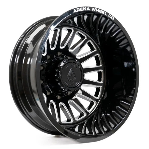 Main image for 22x8.25 Arena A110 Rival Glossy Black DUALLY REAR Wheel 8x200 (-202mm)