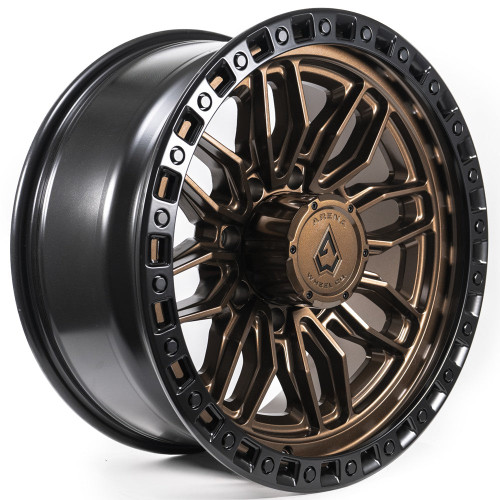 Main image for 22x10 Arena A109 Hustle Smoked Bronze Center Satin Black Lip Wheel 8x6.5 (-18mm)