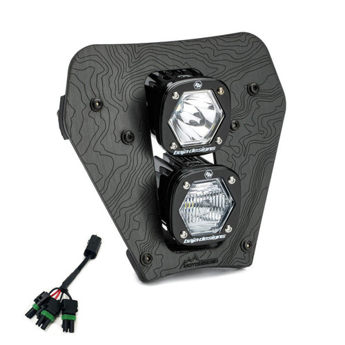 Main image for Baja Designs 24-25 KTM EXC-F Dual S1 Gemini (D/C) LED Headlight Kit w/ Hi-Low Harness - Clear