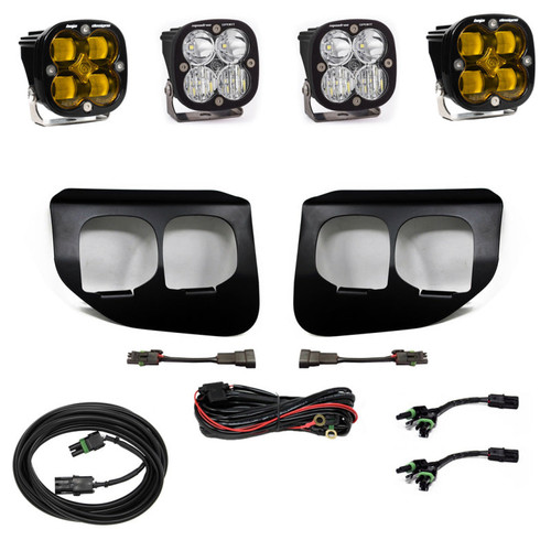 Main image for Baja Designs Ford Super Duty (20-On) Fog Lights Dual FPK Amber SAE/Sport DC Baja Designs