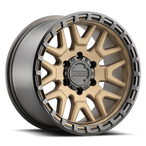 Main image for Raceline 953BZ Krank 17x8.5in / 6x139.7 BP / 18mm Offset / 106.1mm Bore - Bronze Wheel Main image for Raceline 953BZ Krank 17x8.5in / 6x139.7 BP / 18mm Offset / 106.1mm Bore - Bronze Wheel