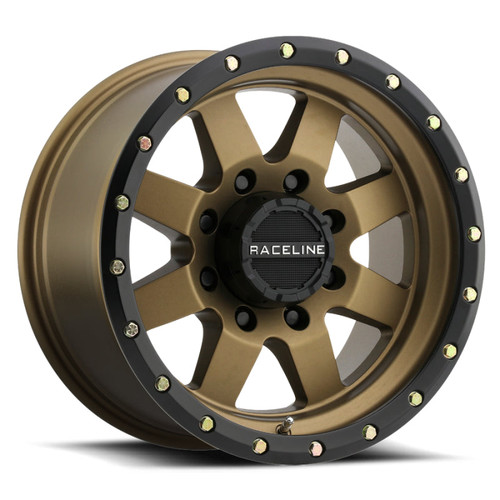 Main image for Raceline 935BZ Defender 18x9in / 8x165.1 BP / -12mm Offset / 130.81mm Bore - Bronze Wheel