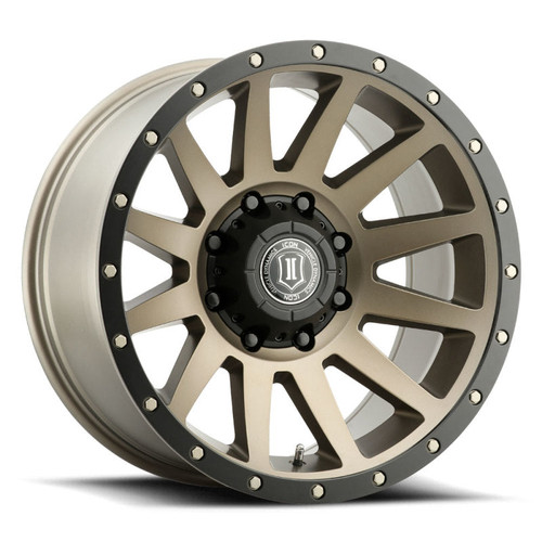 Main image for ICON Compression 20x10 8x6.5 -19mm Offset 4.75in BS 121.4mm Bore Bronze Wheel Main image for ICON Compression 20x10 8x6.5 -19mm Offset 4.75in BS 121.4mm Bore Bronze Wheel