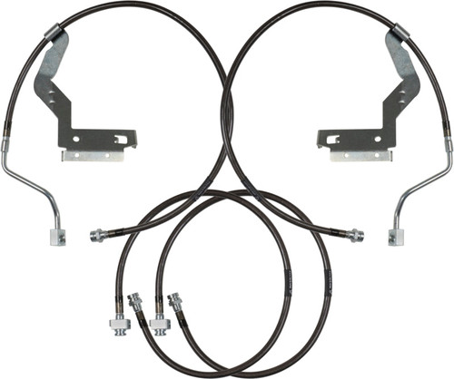 Main image for Carli 17-23 Ford F250/350 SD Hardware Braided Brake Lines 4.5in