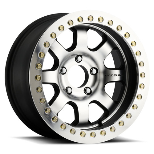 Main image for Raceline RT260 Avenger 17x8.5in/6x139.7 BP/-32mm Offset/107.95mm Bore - Black & MACH. Beadlock Wheel