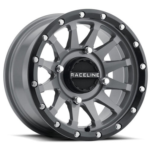 Main image for Raceline A95SG Trophy 15x7in / 4x137 BP / 10mm Offset / 110.18mm Bore - Grey & Black Lip Wheel