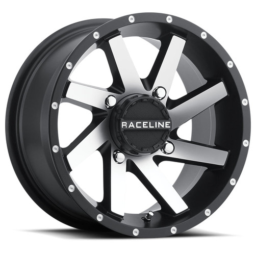 Main image for Raceline A82M Twist 14x7in / 4x137 BP / 10mm Offset / 110.2mm Bore - Black & Machined Wheel Main image for Raceline A82M Twist 14x7in / 4x137 BP / 10mm Offset / 110.2mm Bore - Black & Machined Wheel