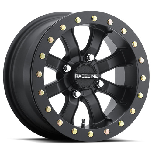 Main image for Raceline A71B Mamba 15x7in / 4x137 BP / 0mm Offset / 110.18mm Bore - Satin Black Beadlock Wheel