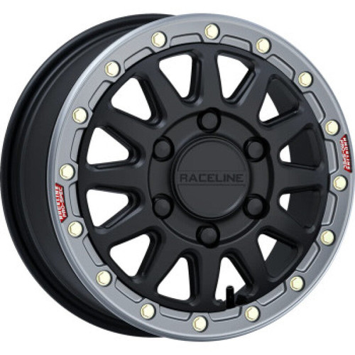 Main image for Raceline A14BG Alpha 17x7in/5x114.3 BP/25mm Offset/68mm Bore- Blk & Gunmetal Ring Beadlock Wheel