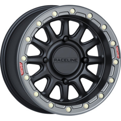 Main image for Raceline A14BG Alpha 15x7in/4x137 BP/10mm Offset/110.18mm Bore- Black & Gunmetal Ring Beadlock Wheel