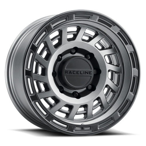 Main image for Raceline 957GB Halo 17x8.5in / 6x139.7 BP / 0mm Offset / 106.1mm Bore - Gunmetal & Black Lip Wheel