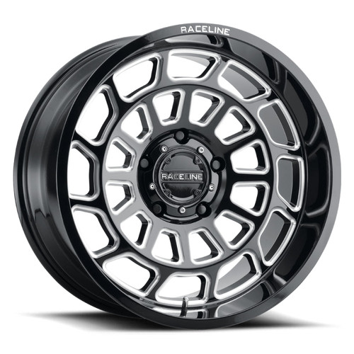 Main image for Raceline 955M Warp 20x9in / 8x170 BP / 0mm Offset / 125.2mm Bore - Satin Black & Milled Wheel