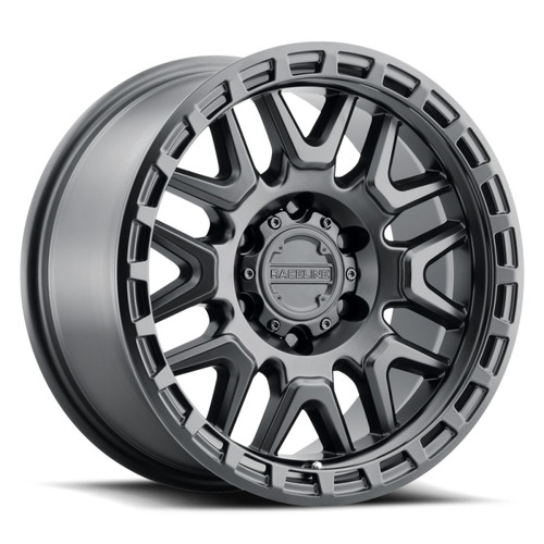 Main image for Raceline 953B Krank 17x8.5in / 6x139.7 BP / 18mm Offset / 106.1mm Bore - Satin Black Wheel