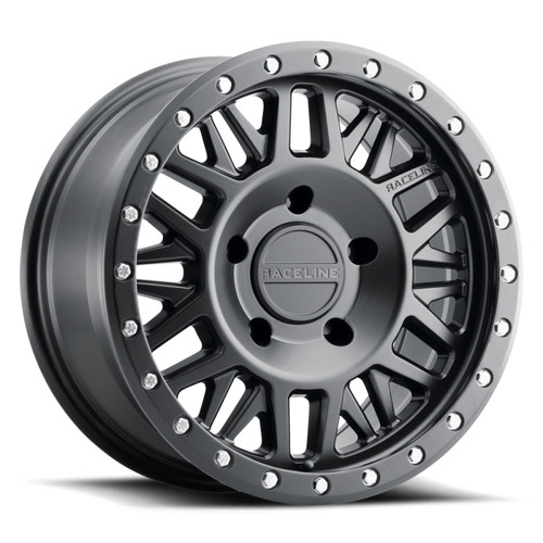 Main image for Raceline 951B Ryno 17x8.5in / 5x127 BP / 0mm Offset / 78.1mm Bore - Satin Black Wheel