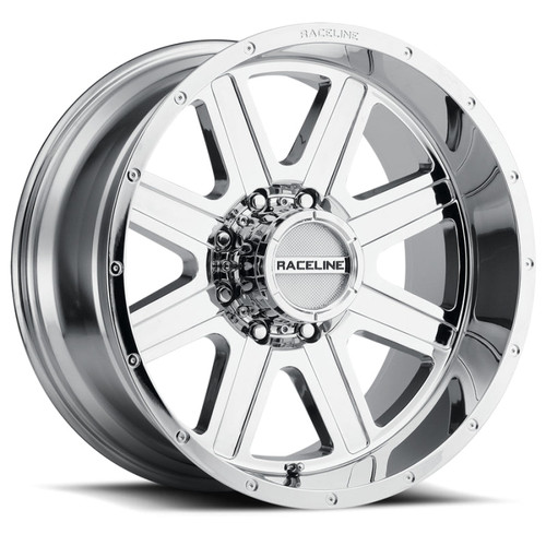 Main image for Raceline 940C Hostage 16x8in / 8x165.1 BP / 0mm Offset / 125.2mm Bore - Chrome Wheel