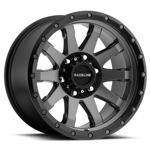 Main image for Raceline 934G Clutch 20x10in / 5x127 BP / -19mm Offset / 78.1mm Bore - Gunmetal Wheel Main image for Raceline 934G Clutch 20x10in / 5x127 BP / -19mm Offset / 78.1mm Bore - Gunmetal Wheel