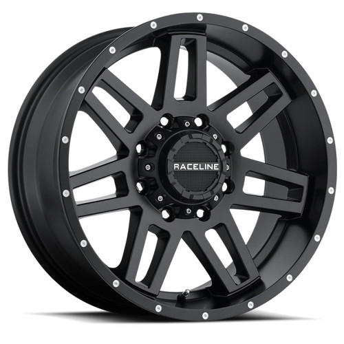 Main image for Raceline 931B Injector 20x9in / 5x150/5x139.7 BP / 20mm Offset / 110.3mm Bore - Satin Black Wheel