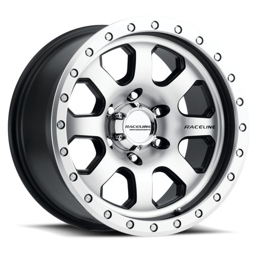 Main image for Raceline 929M Avenger 17x9in / 8x165.1 BP / -12mm Offset / 130.81mm Bore - Black & Machined Wheel