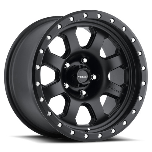 Main image for Raceline 929B Avenger 17x9in / 8x165.1 BP / -12mm Offset / 130.81mm Bore - Satin Black Wheel