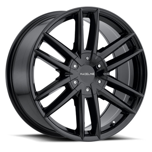 Main image for Raceline 158B Impulse 20x8.5in / 5x114.3/5x127 BP / 35mm Offset / 78.1mm Bore - Gloss Black Wheel