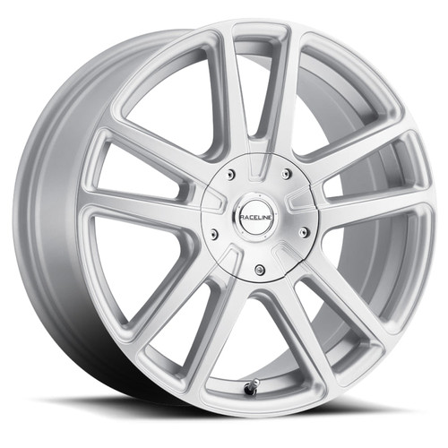 Main image for Raceline 145S Encore 17x7.5in / 4x100/4x108 BP / 40mm Offset / 72.62mm Bore - Gloss Silver Wheel