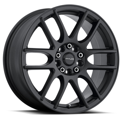 Main image for Raceline 141B Mystique 17x7.5in / 5x108/5x114.3 BP / 40mm Offset / 72.62mm Bore - Satin Black Wheel